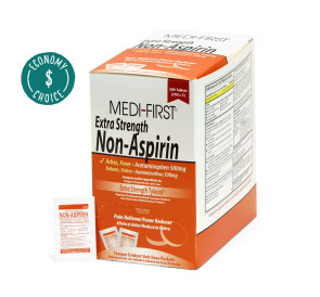Acetaminophen, 500 mg, Single Unit Pkts, 250/Box