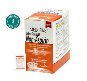 (Out of Stock)Acetaminophen, 500 mg,Single Unit Pkts,250/Box