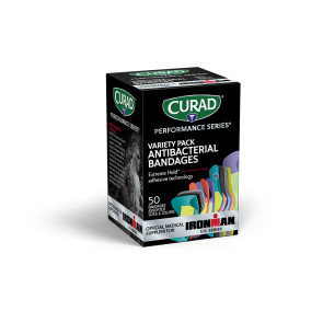 Curad® Performance Series Assorted Anti-Bacterial Bandages