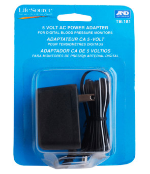 AC Adapter for LifeSource® Blood Pressure Monitors