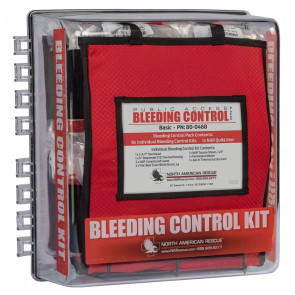 Public Access Bleeding Control Station, Basic, 8 Kits