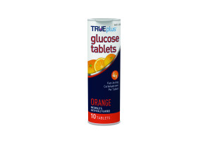 TruePlus Glucose Tablets, Orange 10 Tablets