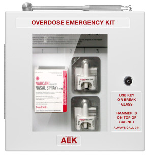 Overdose Emergency Kit Locking Cabinet