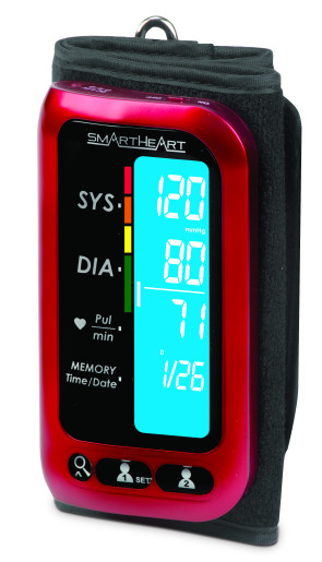 SmartHeart™ BP Arm Monitor with Attached Wide-Range Cuff