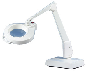 Dazor Circline LED Magnifier, Desk Lamp, White