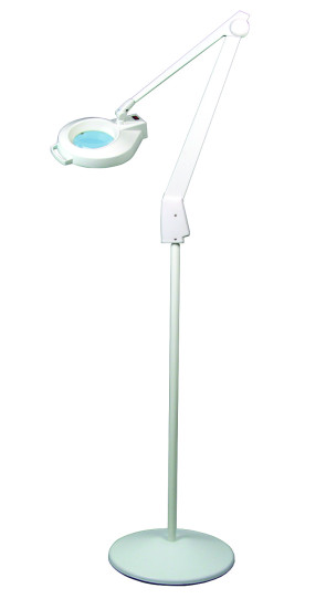 Dazor LED Magnifier Lamp, Pedestal Base, White
