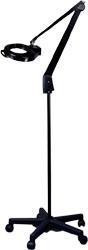 Dazor Magnifier Lamp, Black w/Rolling Base