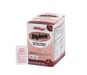 Medique Diphen 25mg, 200 x 1's Unit Dose (Generic Benadryl)