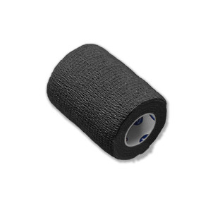 Economy Latex Self-Adherent Wrap, 3" x 5 Yards, Black