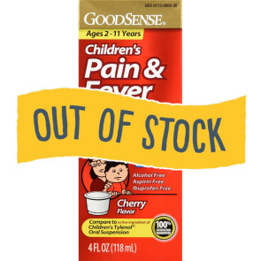 (Out of Stock)Children's Acetaminophen, Dye-Free, 4oz Liquid