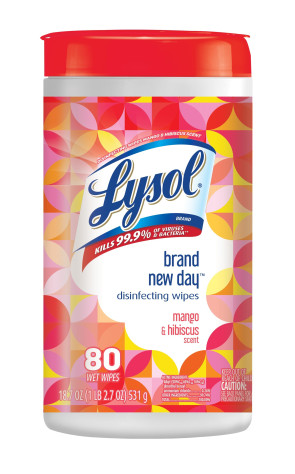 Lysol Wipes Brand New Day, Tropical, 80/Can