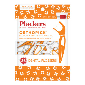 Plackers Orthopick® Flossers, 36 per bag
