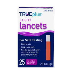 TRUEplus Safety Lancets, Mini, 25/Box