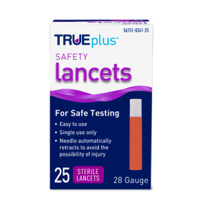 TRUEplus Safety Lancets, Mini, 25/Box
