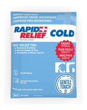 Rapid Relief® Direct to Skin Instant Cold Pack 4" x 6" 50/cs