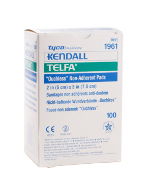 Kendall Sterile 2" x 3" Telfa Pads, 100/Box