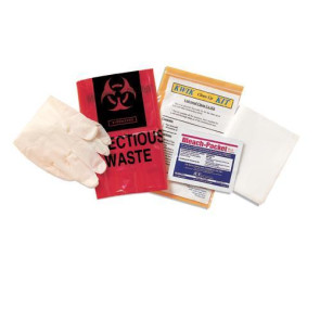 Kwik Bleach Clean-Up Kit with Vinyl Gloves