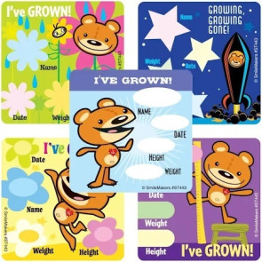 I've Grown Medical Bear Stickers, 100 per roll