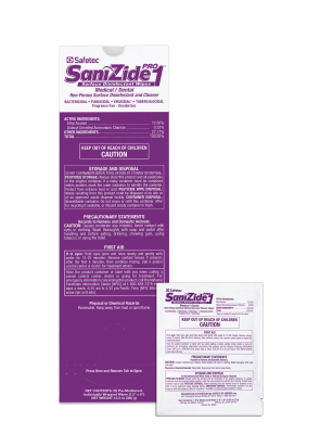 Safetec® SaniZide Pro 1™ Wipes, 7-1/2" x 8"