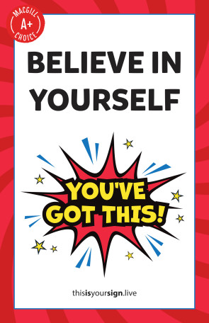 SuperYOU Series, Believe In Yourself, 11" x 17" Poster