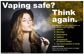 Vaping Safe? Girl Poster, 11" x 17"