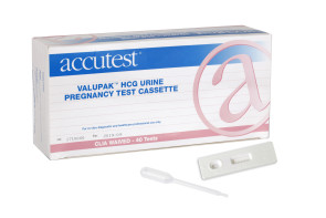 Accutest® ValuPak Urine Pregnancy Tests, 40 Cassettes/Box