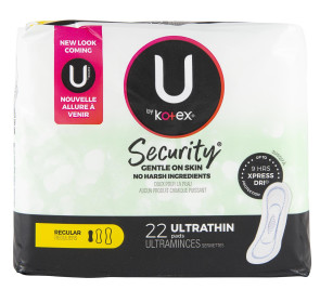 U by Kotex® Security® Ultra Thin Pads, 22/box