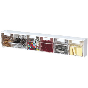 6-Bin Tilt Bin Storage Organizer