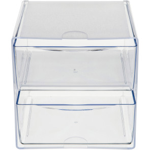 2-Drawer Stackable Cube Organizer