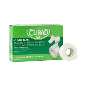 Curad® Cloth Tape, 1" x 10 Yards, 12 Rolls/Box