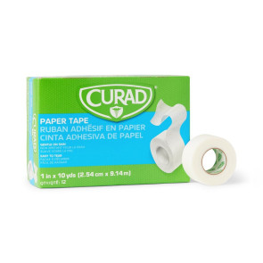 Curad® Paper Tape, 1" x 10 Yards, 12 Rolls/Box