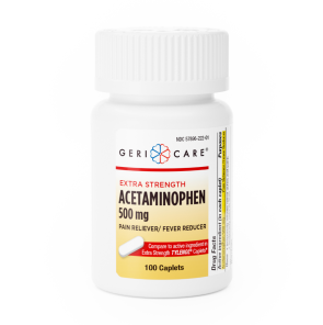 Extra-Strength Acetaminophen Tablets, 100/Bottle