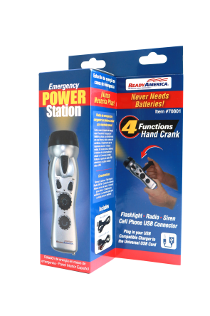 4 N 1 Hand Crank Radio with Light