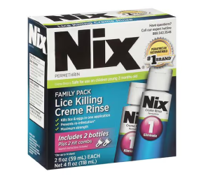 Nix Cream Rinse Lice Shampoo, 4 Oz Bottle