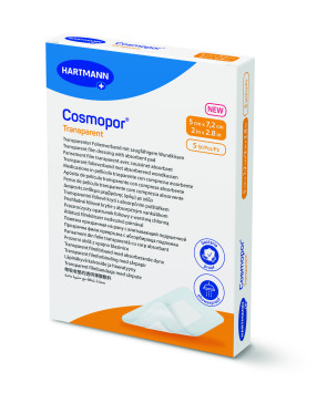 Hartmann Cosmopor® Transparent, 2" x 2.8", 5/Box