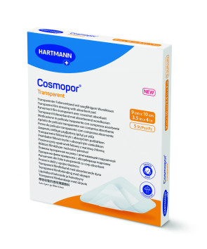 Hartmann Cosmopor® Transparent, 3.5" x 4", 5/Box