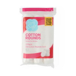 Simply Soft™ Cotton Rounds, 300 per pack