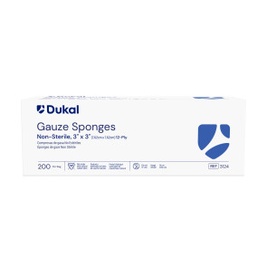 Dukal Non-Sterile 3" x 3" Gauze Sponges 200/Bag