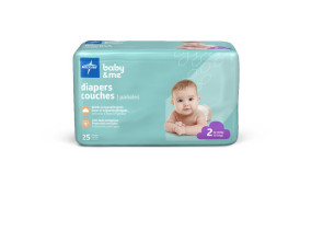 Economy Diapers, Size 2, 25 per pack