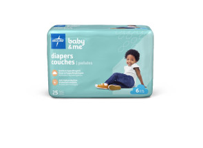 Economy Diapers, Size 6, 25 per pack