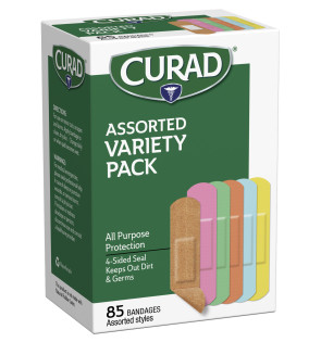 Curad® Assorted Bandages, 85/Box