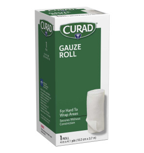 Curad® Stretch Rolled Gauze, 4" x 4.1 yds