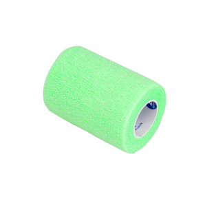 4" x 5 Yds Latex-Free Economy Self Adherent Wrap, Green
