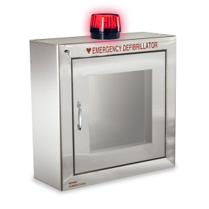 AED Cabinet with Audible Alarm and Strobe Light