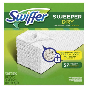 Swiffer® Sweeper Dry™ Dry Refill Cloths, Unscented, 37/box