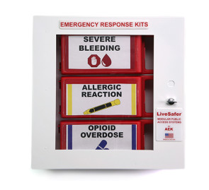 LiveSafer Modular Public Access First Aid System Cabinet