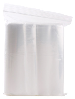 Economy Storage Bags, 6" x 8", Zipper Seal, 2 ml (100/Pkg)