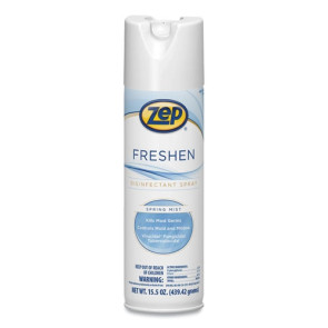 ZEP Freshen Disinfectant Spray, 15.5 oz, Spring Mist