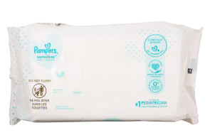 Pampers® Sensitive™ Wipes 7" x 8.6", 72 per pack