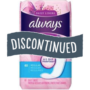 (Discontinued) Always Thin Daily Liners, 60 per pack